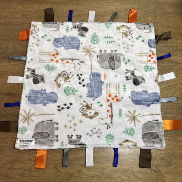 Lot 2 Carters Sloth Lovey Taggie Blankie Security Plush Baby Toy infant crib - Picture 6 of 13